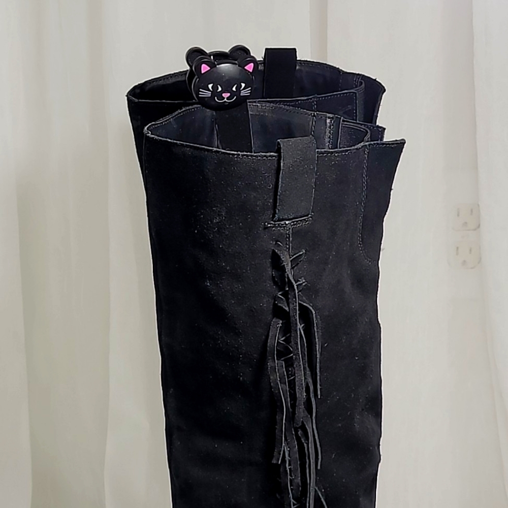 "Garrett" Black Suede Boots - Carlos by Carlos Santana - 8M - Picture 7 of 11